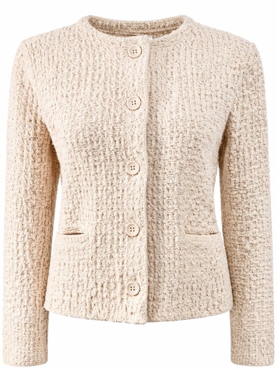 Uniqlo Jackets & Blazers - NWOT UNIQLO Knitted Short Jacket in Cream, Size S